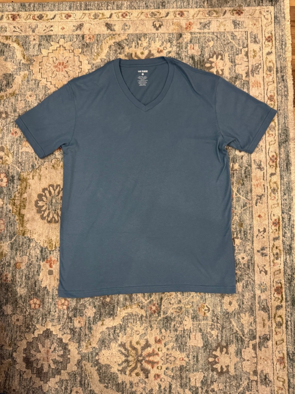 Indigo Blue True Classic V Neck Large